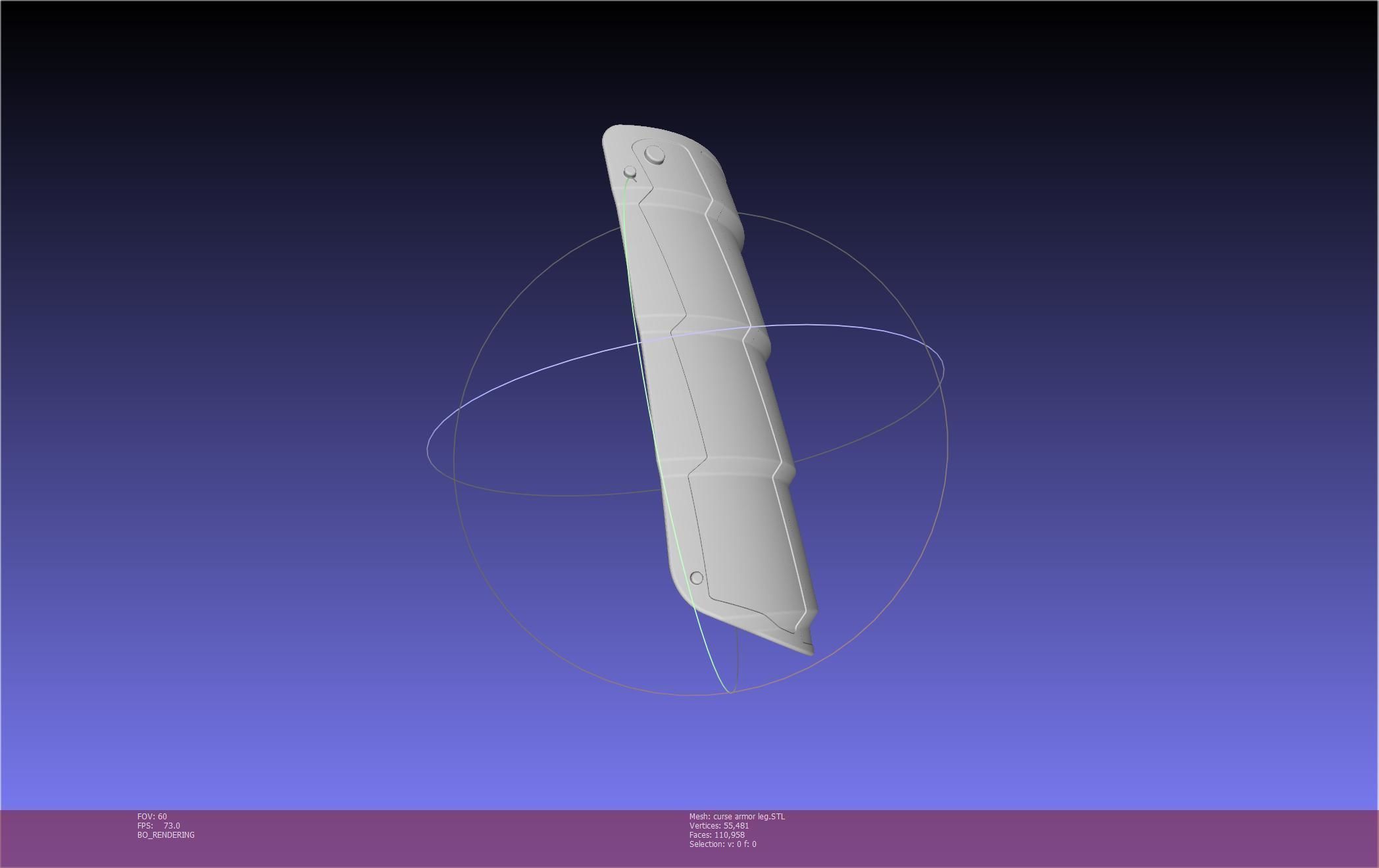 Shield Hero Curse Armor Leg Piece 3D print model_91