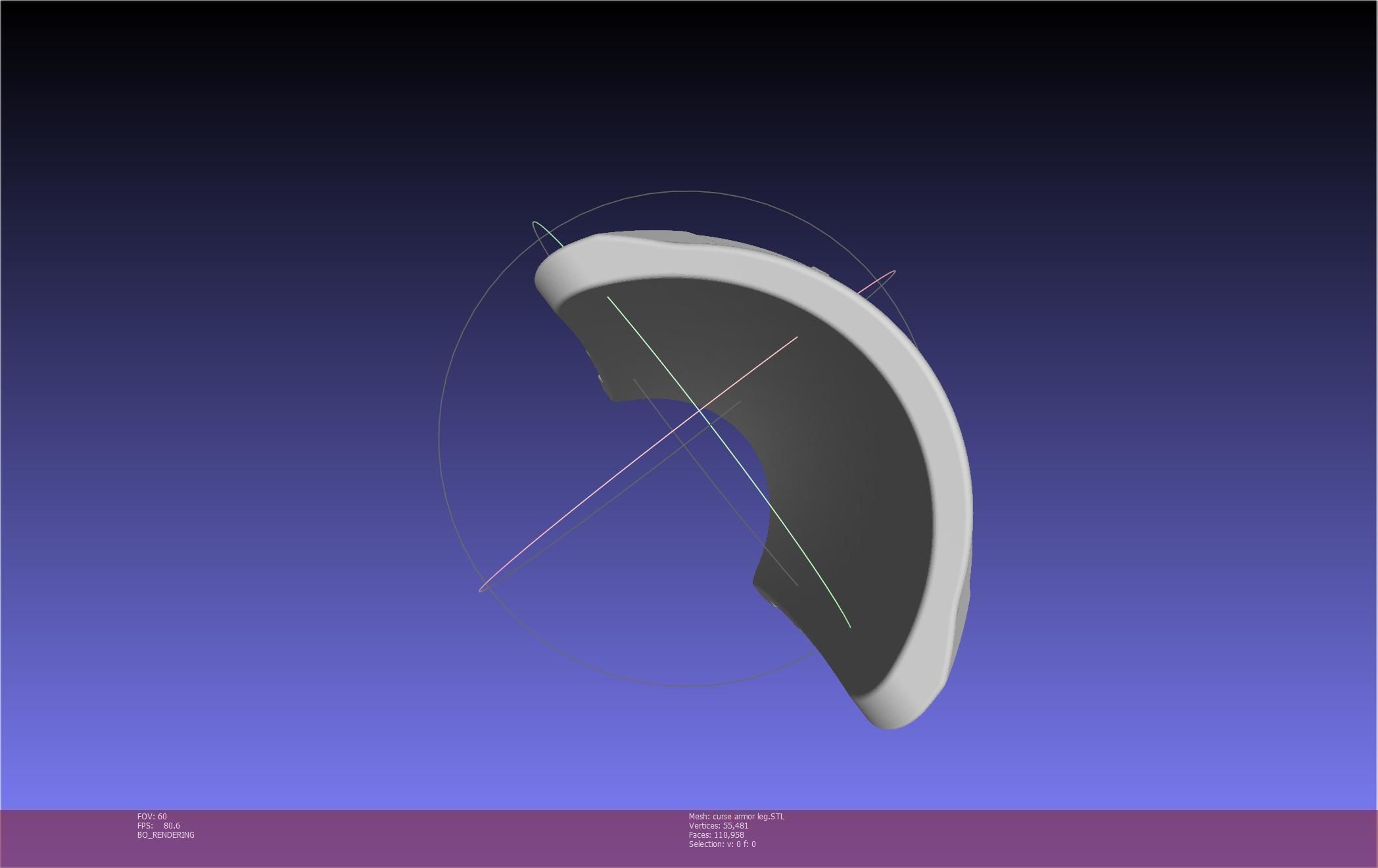 Shield Hero Curse Armor Leg Piece 3D print model_6