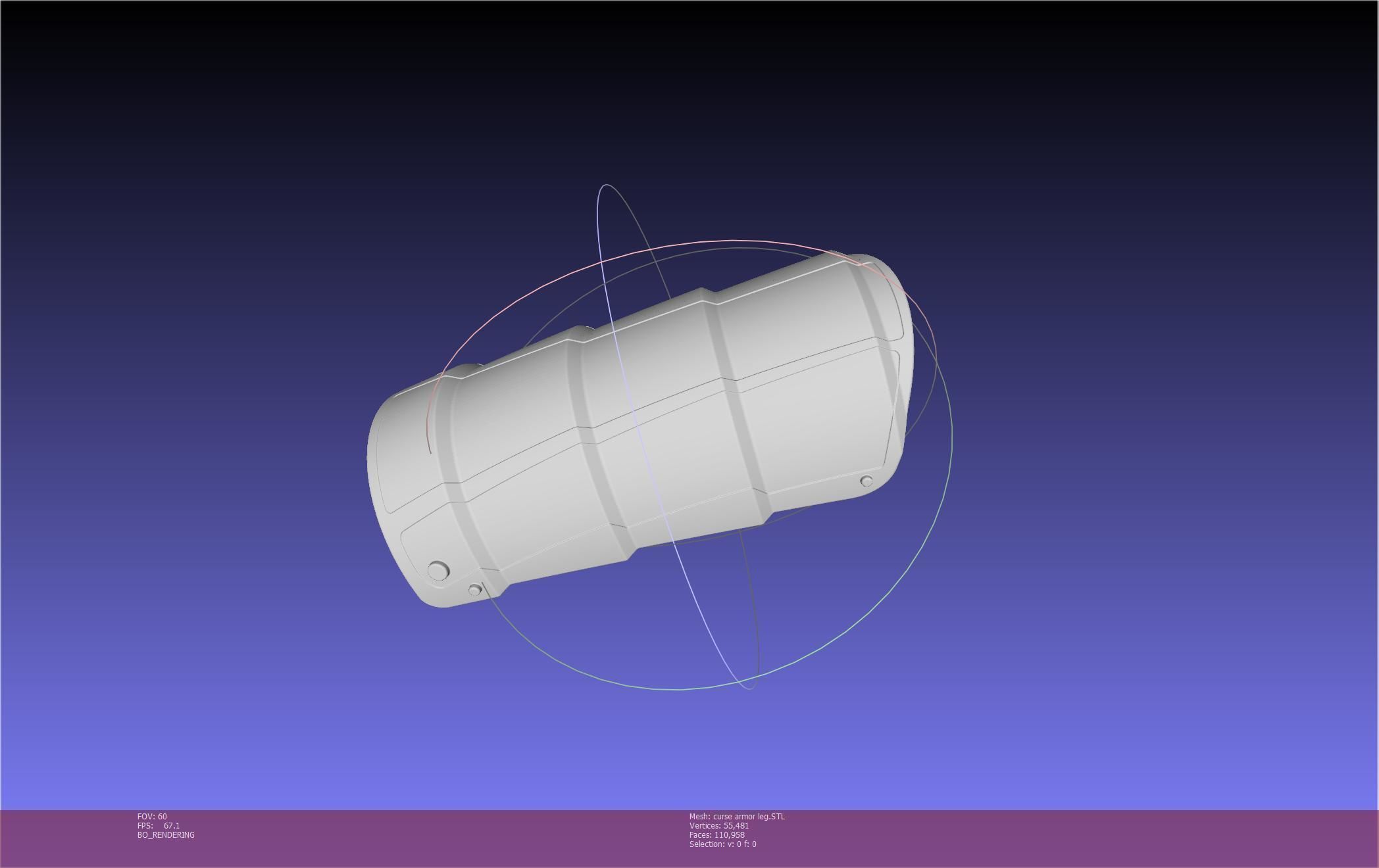 Shield Hero Curse Armor Leg Piece 3D print model_31