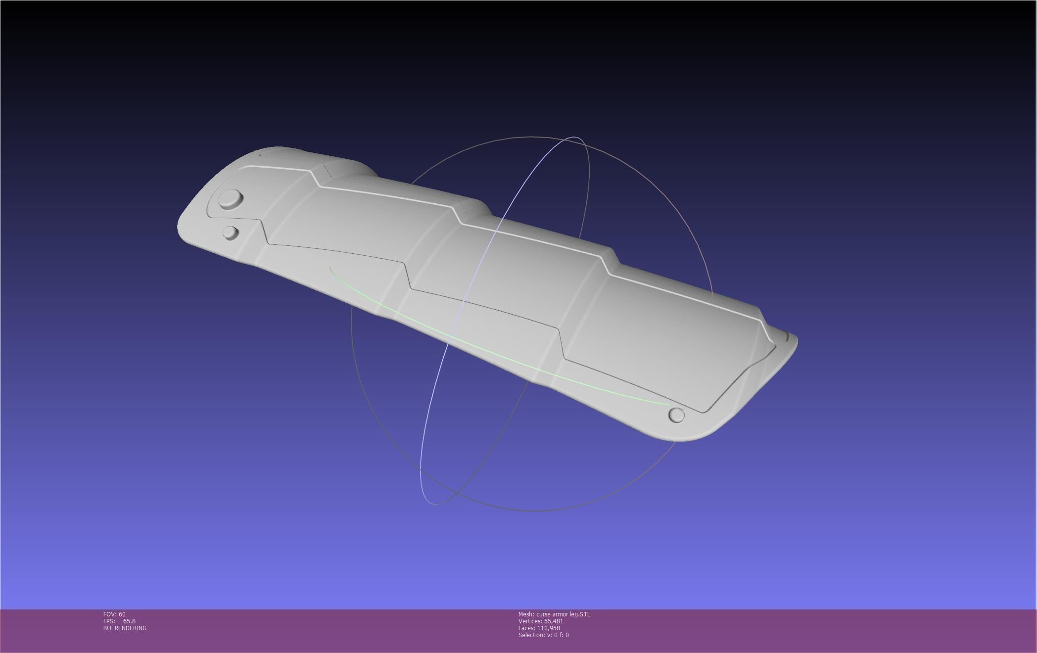 Shield Hero Curse Armor Leg Piece 3D print model_4