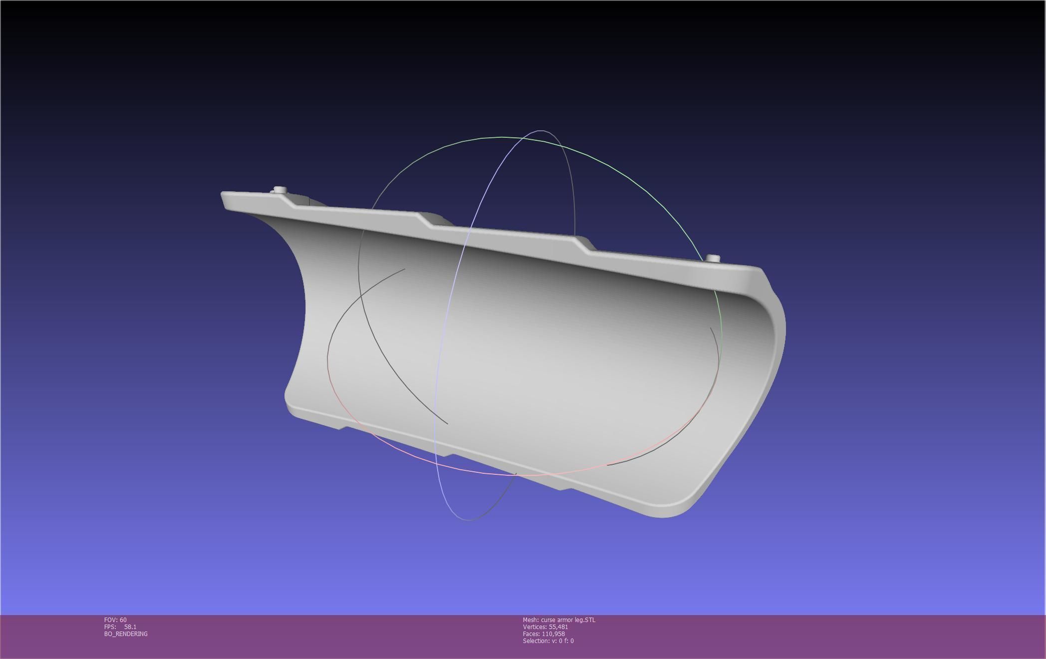 Shield Hero Curse Armor Leg Piece 3D print model_12