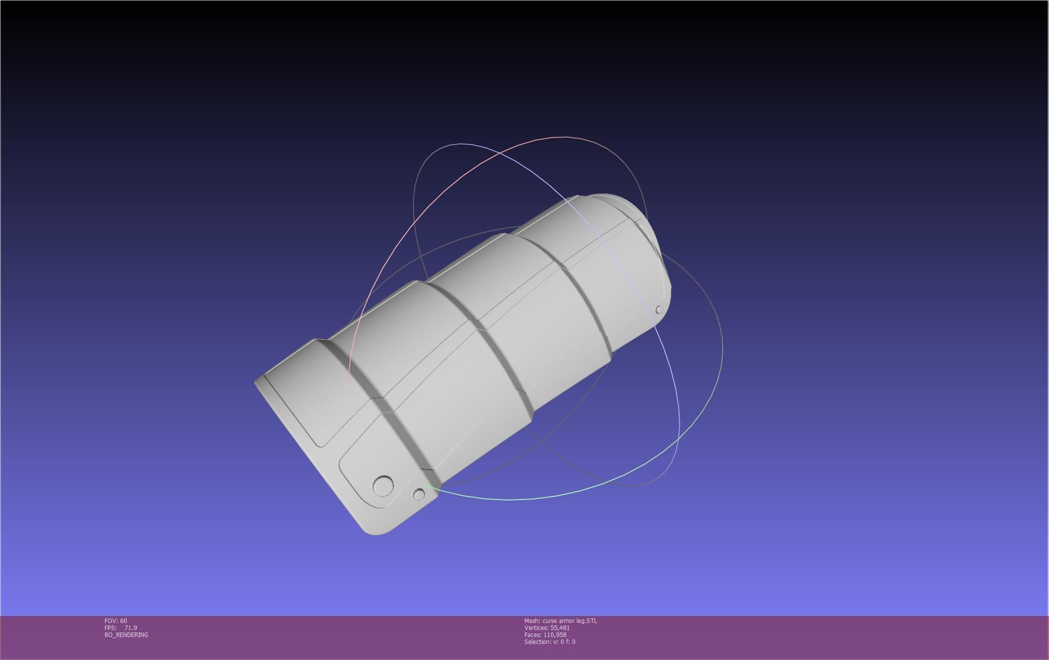 Shield Hero Curse Armor Leg Piece 3D print model_33