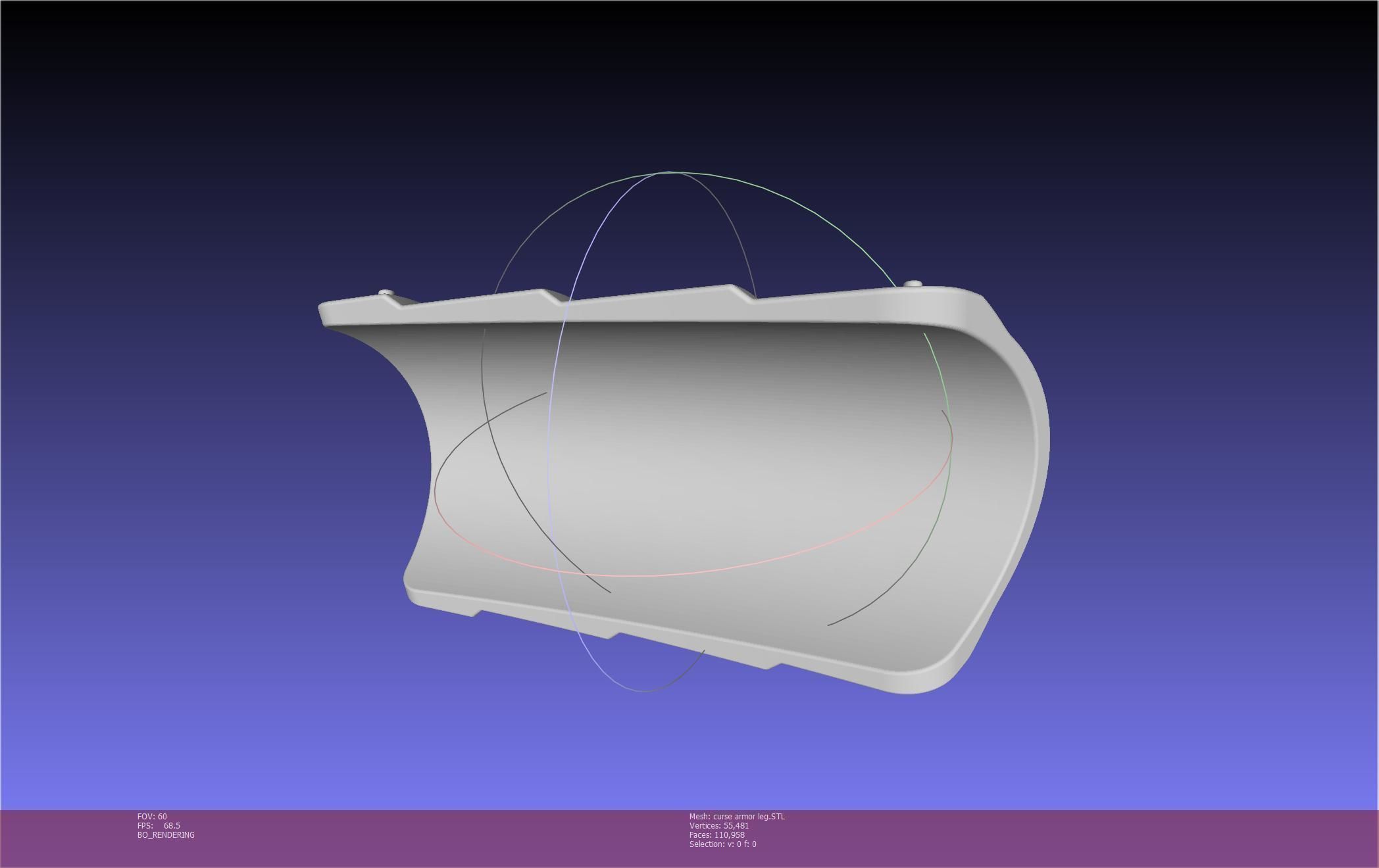 Shield Hero Curse Armor Leg Piece 3D print model_9