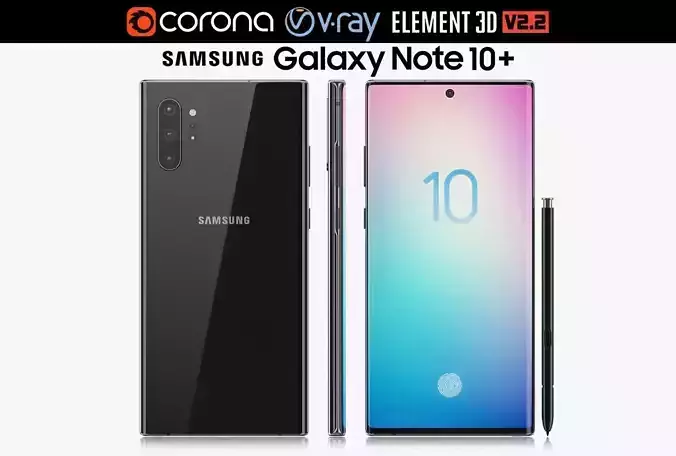 Samsung Galaxy Note 10 Plus 3D model