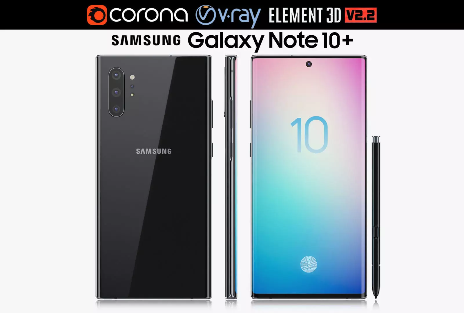 Samsung Galaxy Note 10 Plus 3D model_0