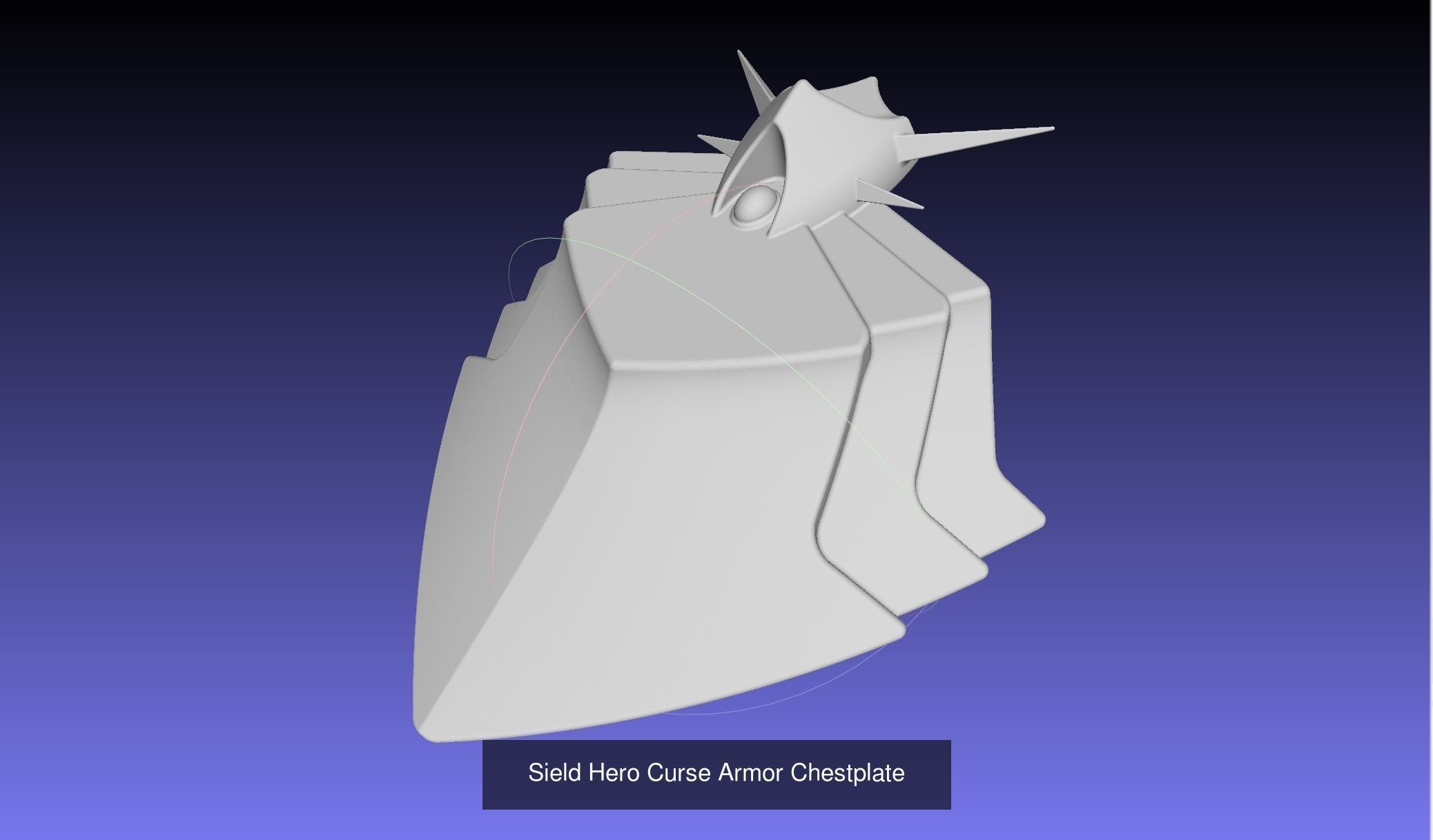Rising Of The Shield Hero Printable Curse Armor Pieces 3D Model Collection_1