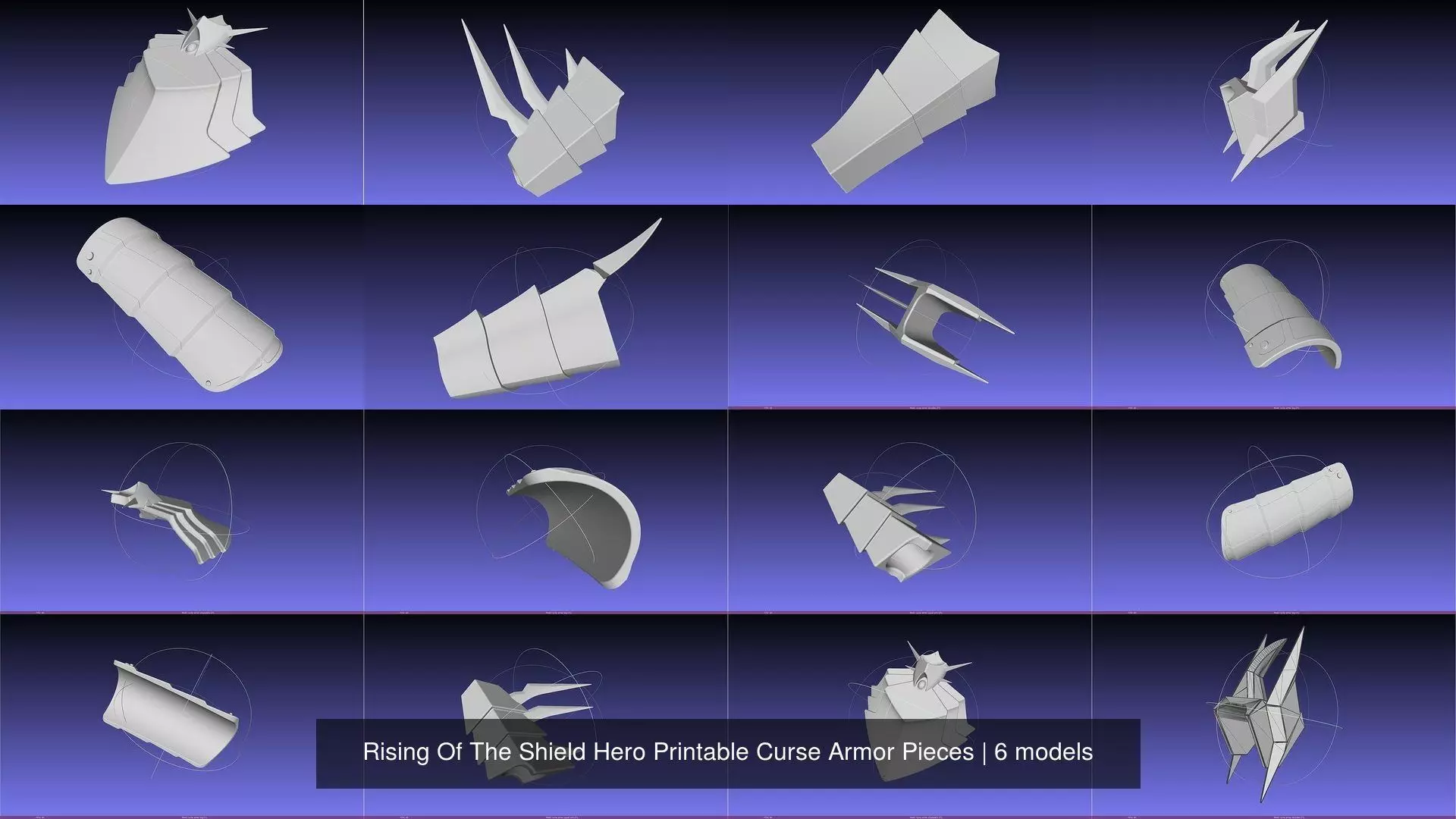 Rising Of The Shield Hero Printable Curse Armor Pieces 3D Model Collection_0