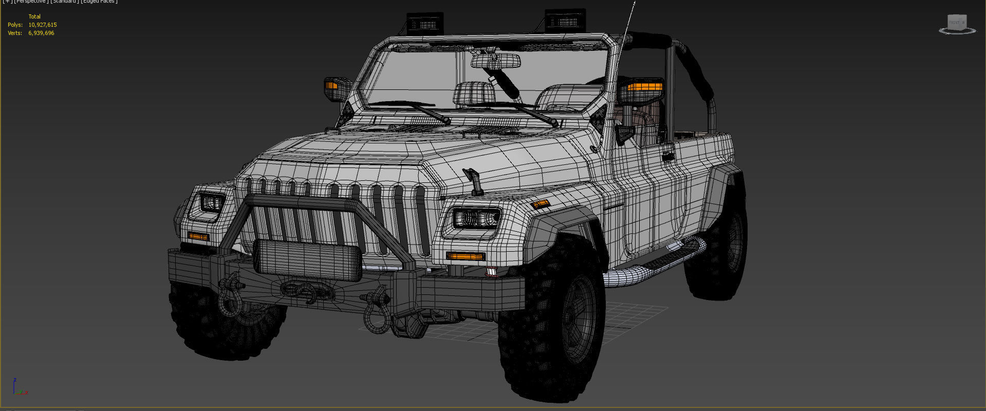 Generic 4x4 SUV car 3D model_15