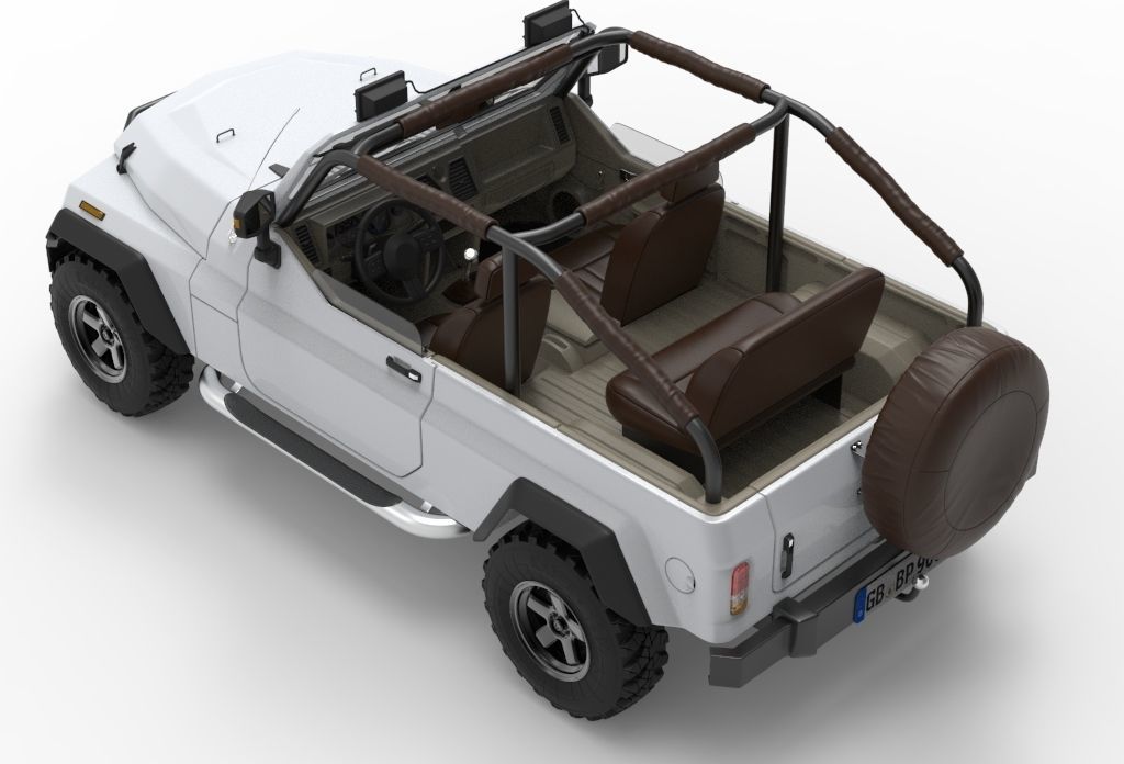 Generic 4x4 SUV car 3D model_3