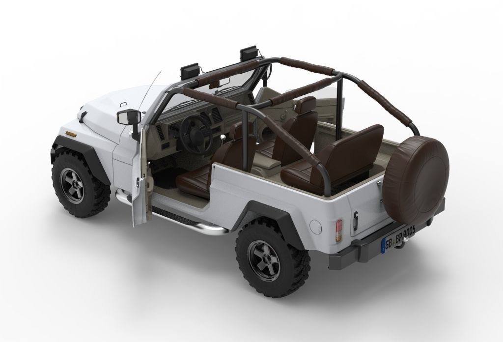 Generic 4x4 SUV car 3D model_2