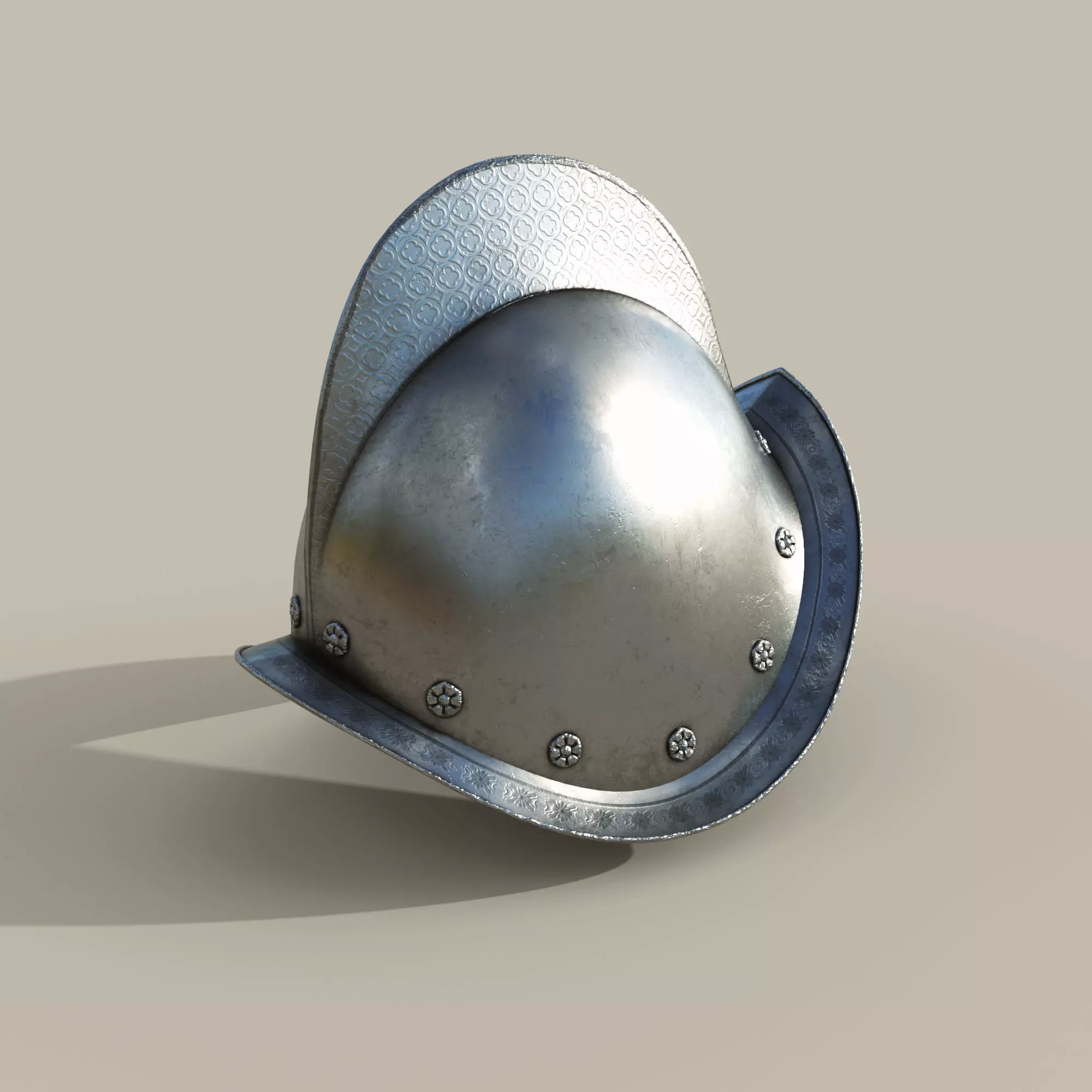 Morion Helmet 3D model_0