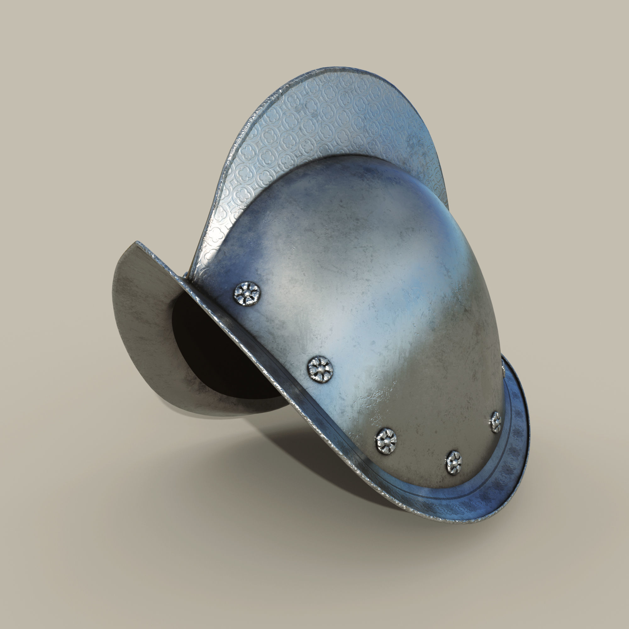 Morion Helmet 3D model_1