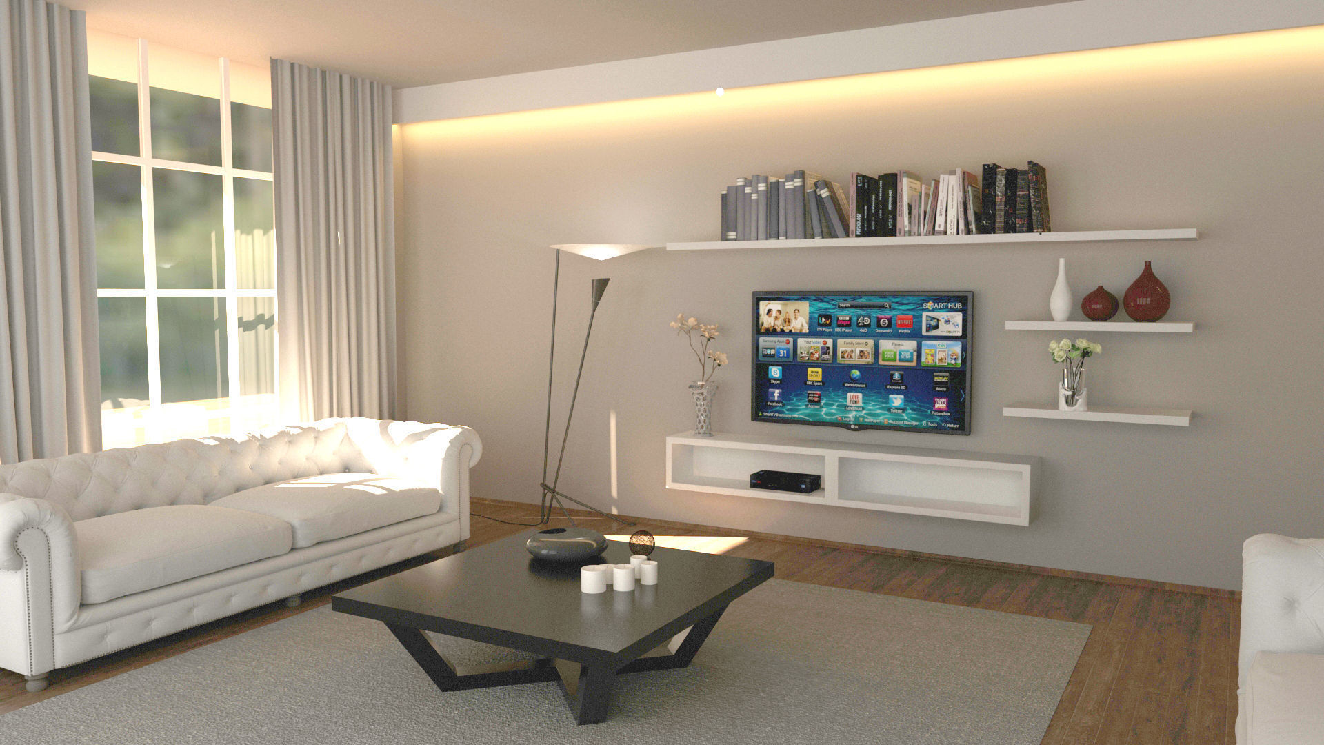 Living Room 3D model_1