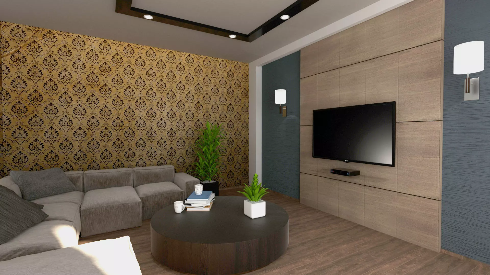 Living Room Free 3D model_0