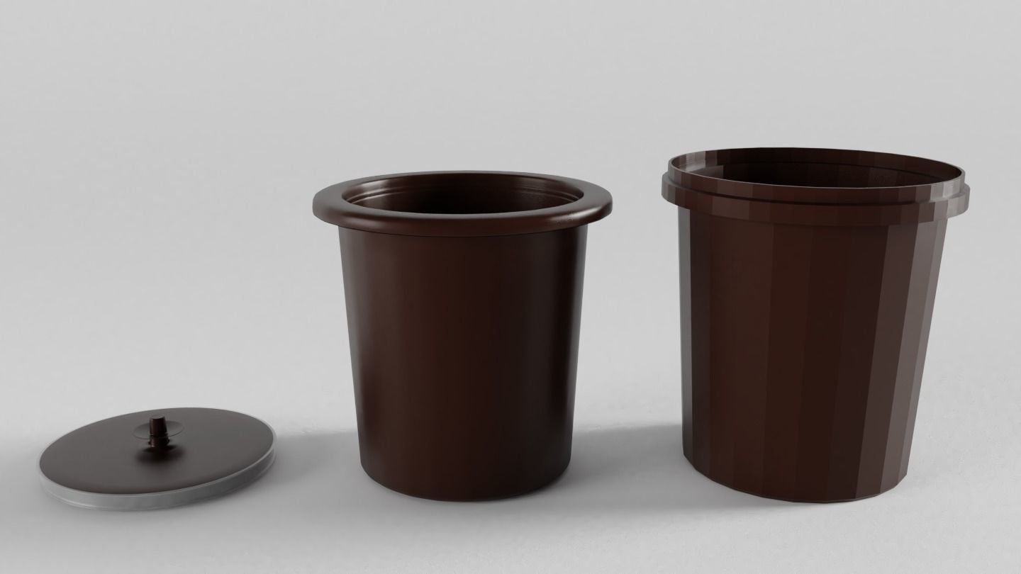 Tupperware Ice Bucket 3D model_1