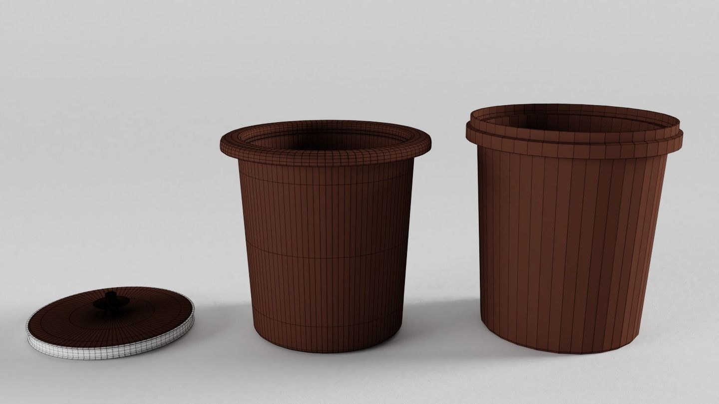 Tupperware Ice Bucket 3D model_5