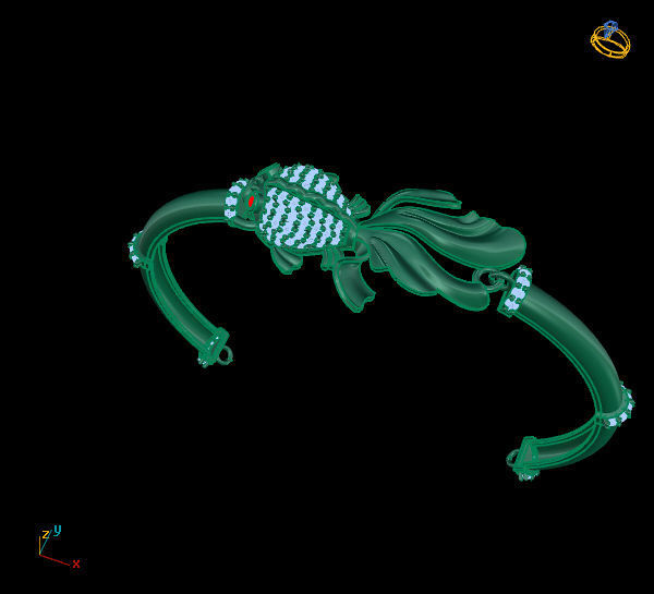 Shake the fish 3D print model_1