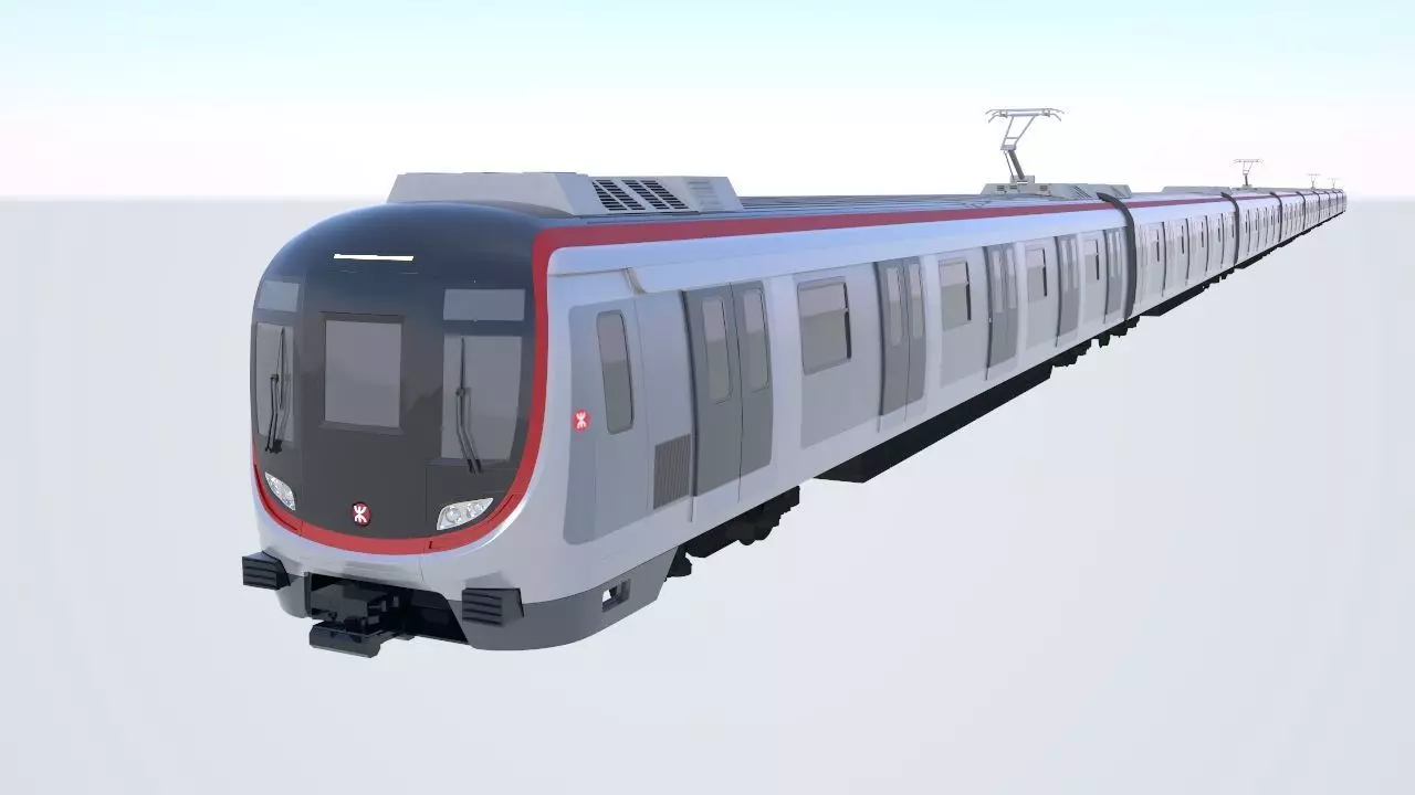 MTR East Rail Line Hyundai Rotem 3D model 3D model
