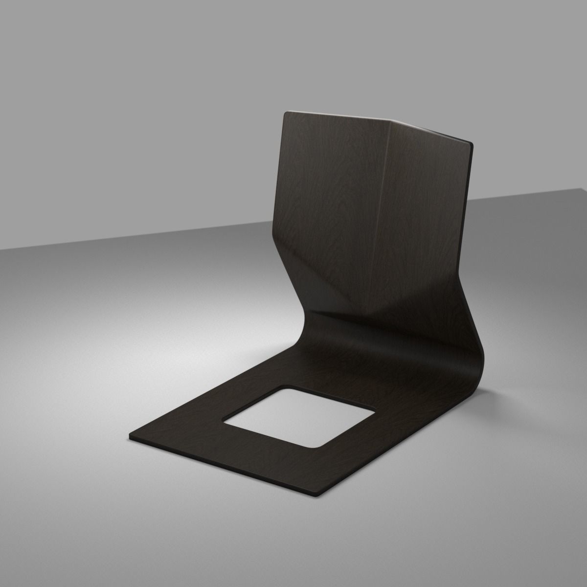 Japanese sitting cushion and seat chair 3D model_12