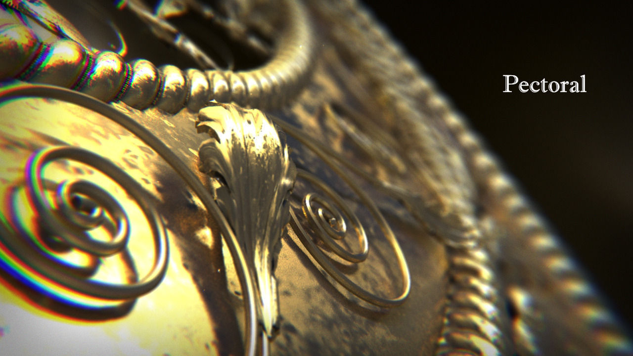 Scythian pectoral 3D model_5