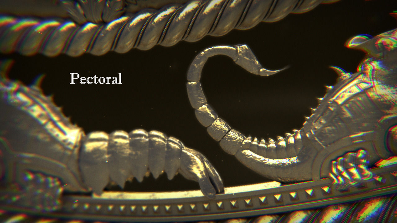 Scythian pectoral 3D model_10