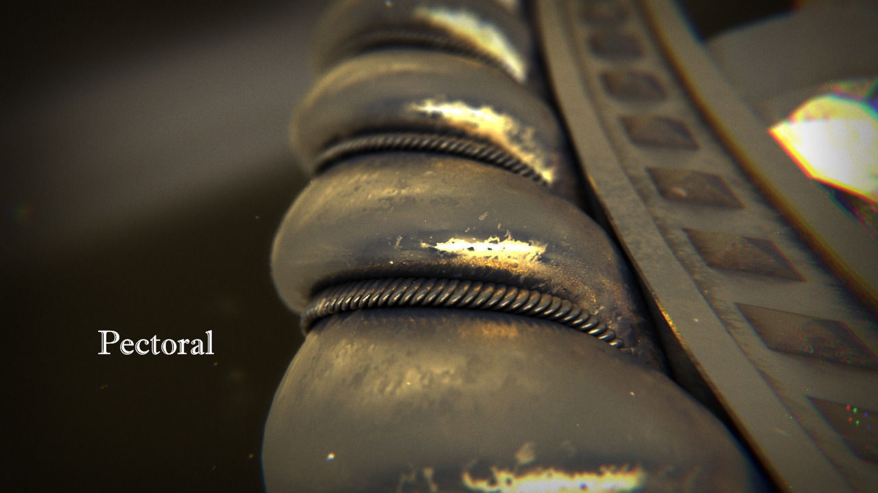 Scythian pectoral 3D model_4