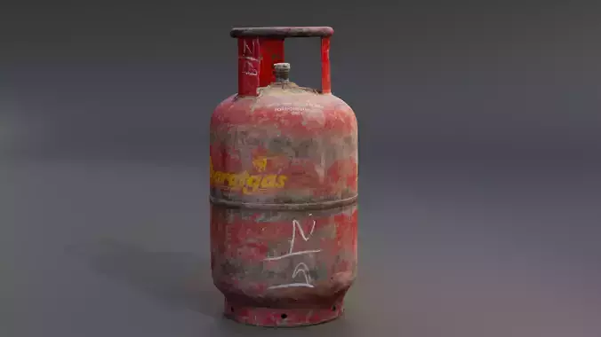 3d photogrammetry Gas Cylinder