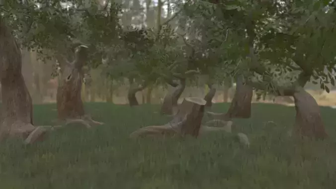 Low Poly Simple Foliage Pack With PBR Materials