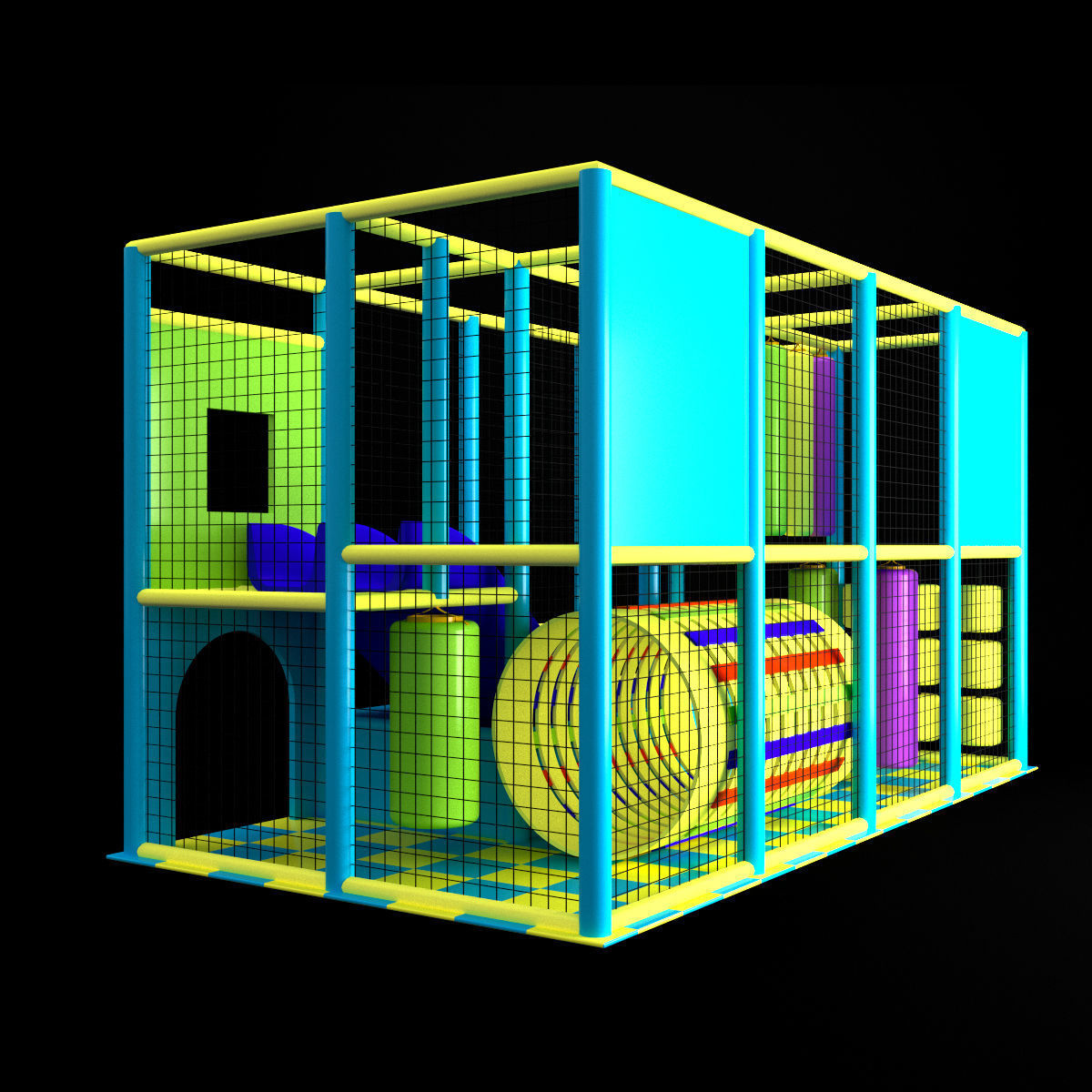 Kids playground 3D model_6