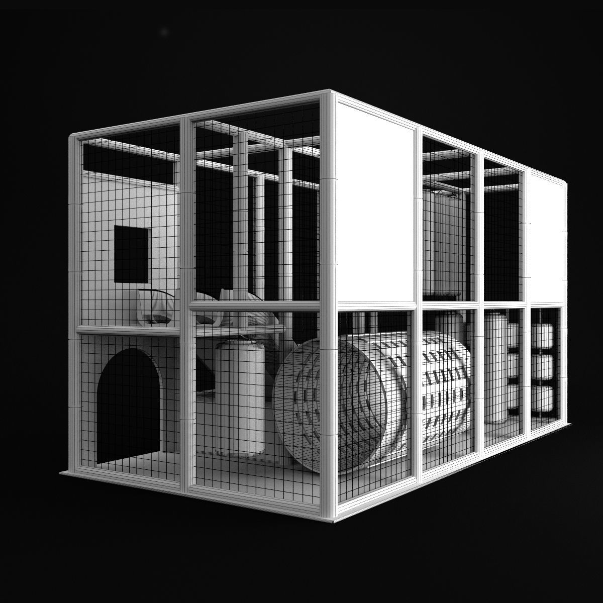 Kids playground 3D model_7