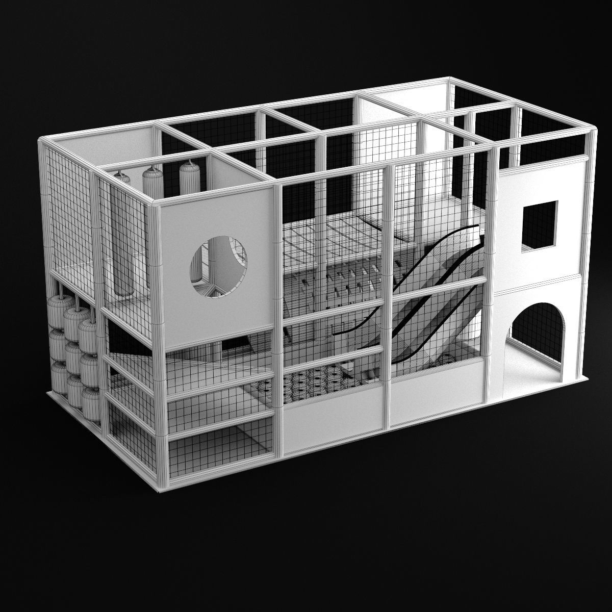 Kids playground 3D model_1