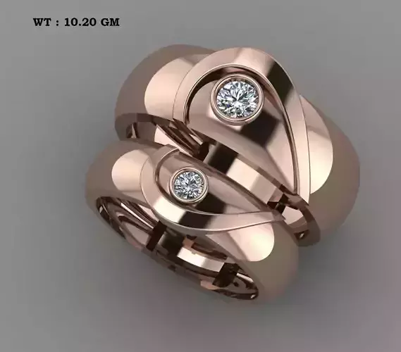 Wedding Couple heart rings