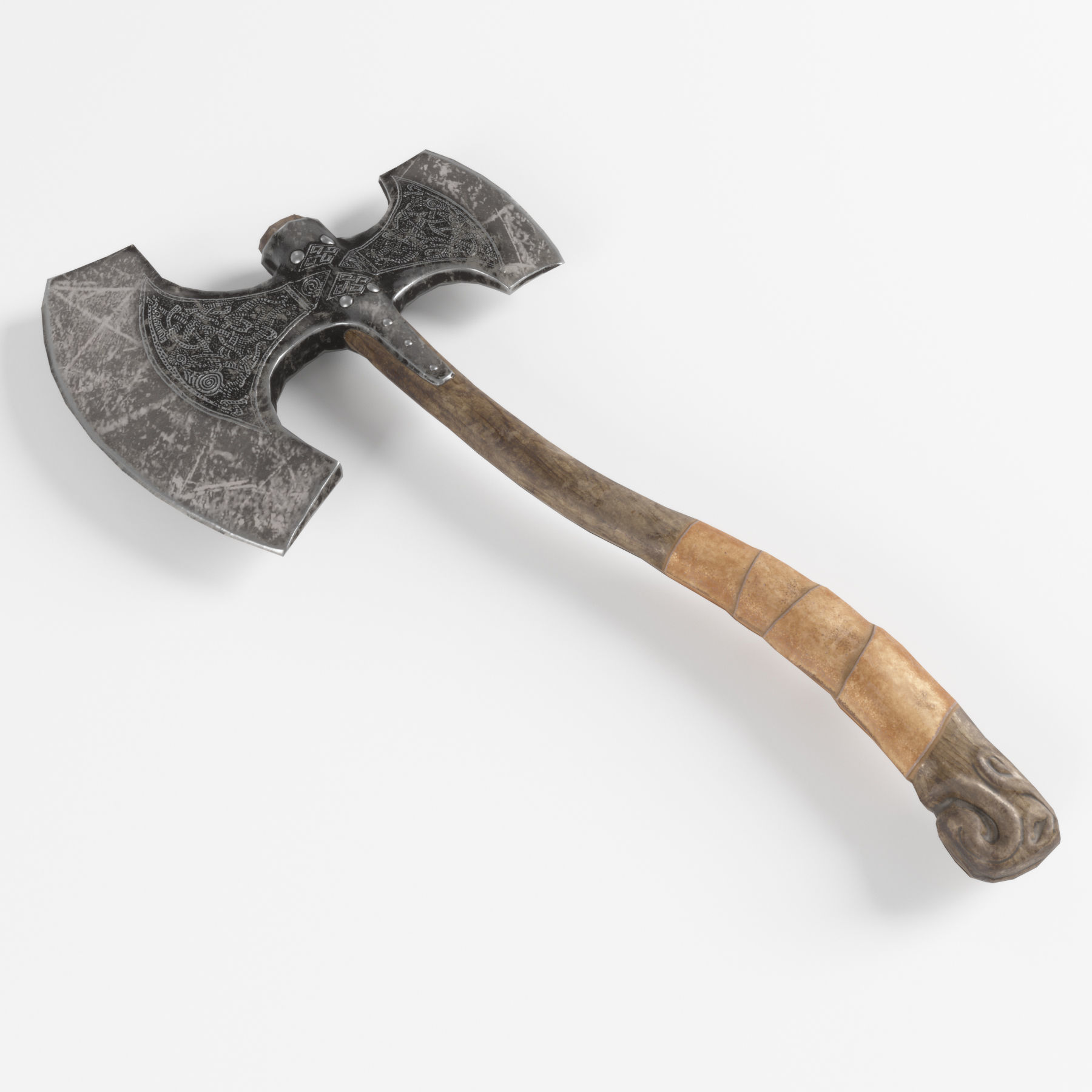 Viking Warrior  Vi Remake  Lowpoly Game ready Low-poly 3D model_32