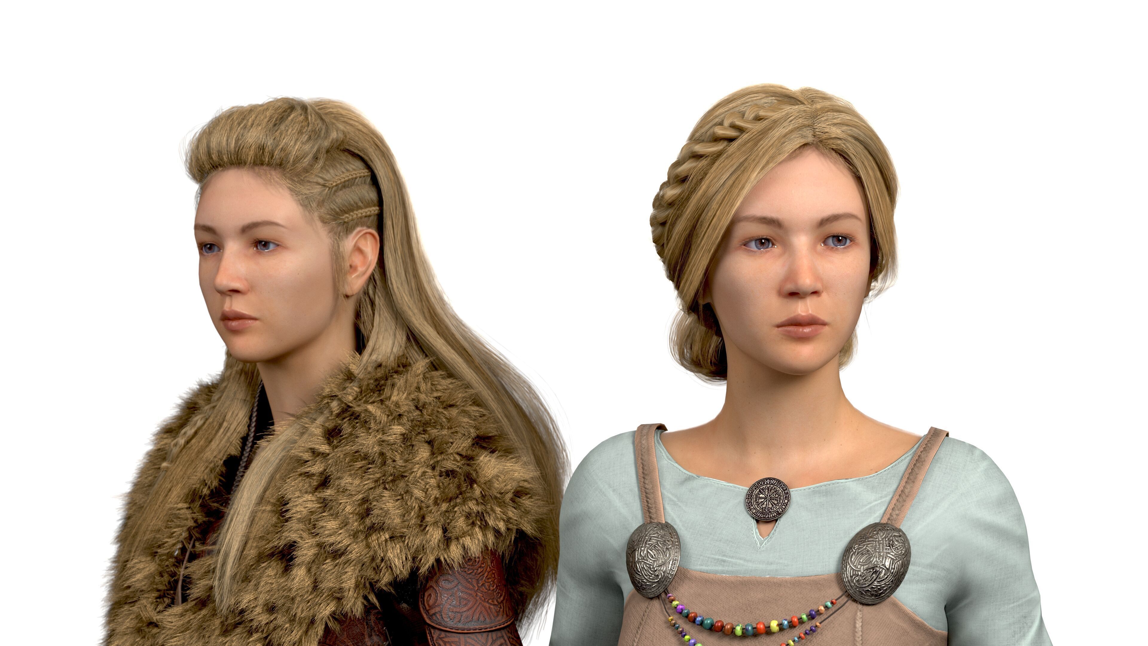 Viking Warrior  Vi Remake  Lowpoly Game ready Low-poly 3D model_14