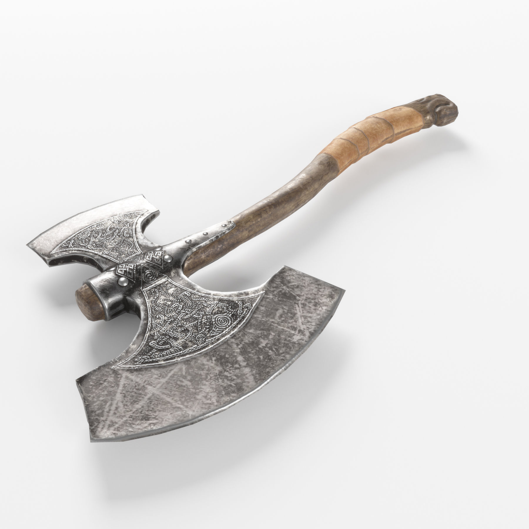 Viking Warrior  Vi Remake  Lowpoly Game ready Low-poly 3D model_31