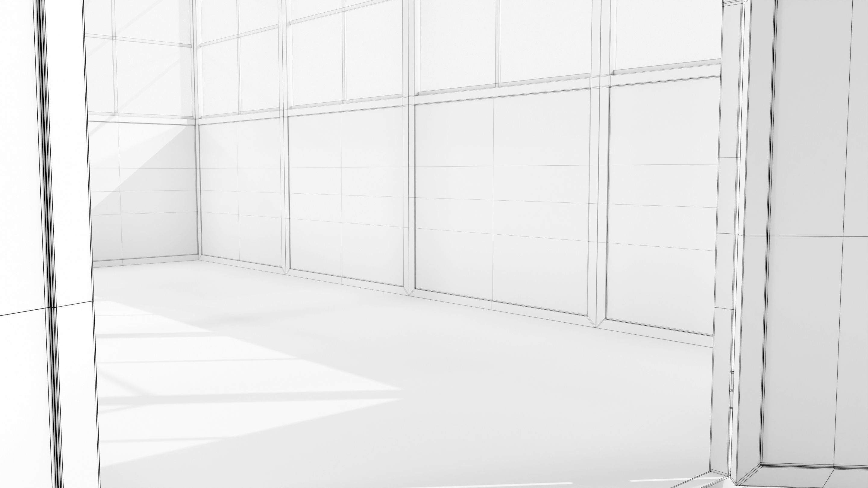 Italian Wrought Iron Greenhouse 3D model_19