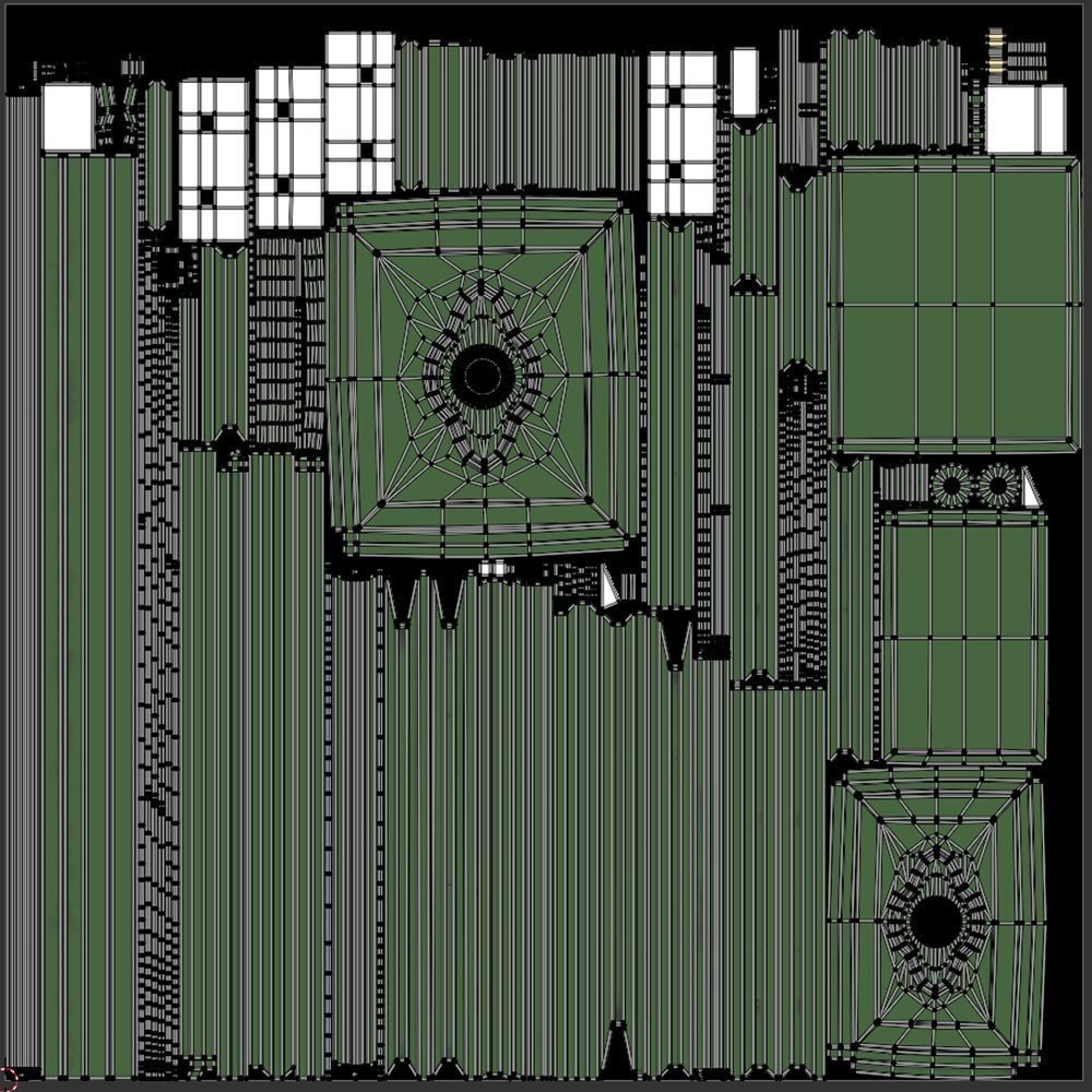 Italian Wrought Iron Greenhouse 3D model_11