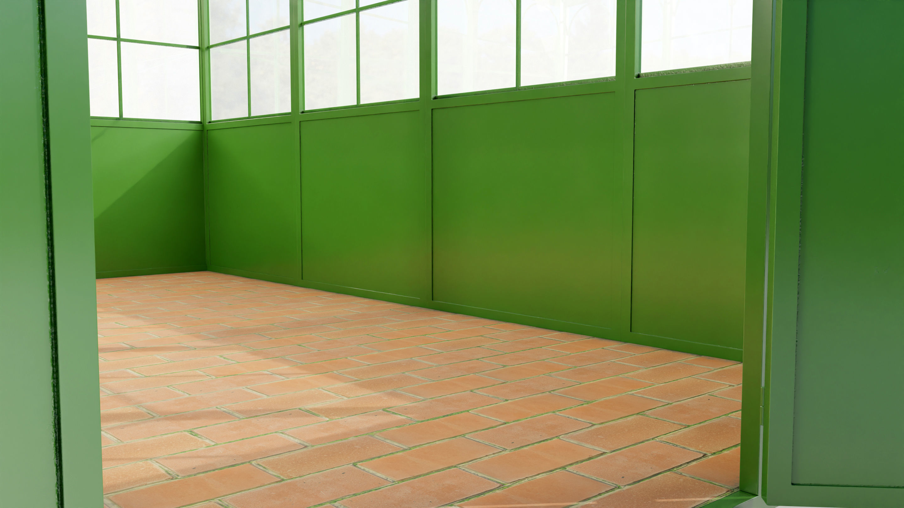 Italian Wrought Iron Greenhouse 3D model_9