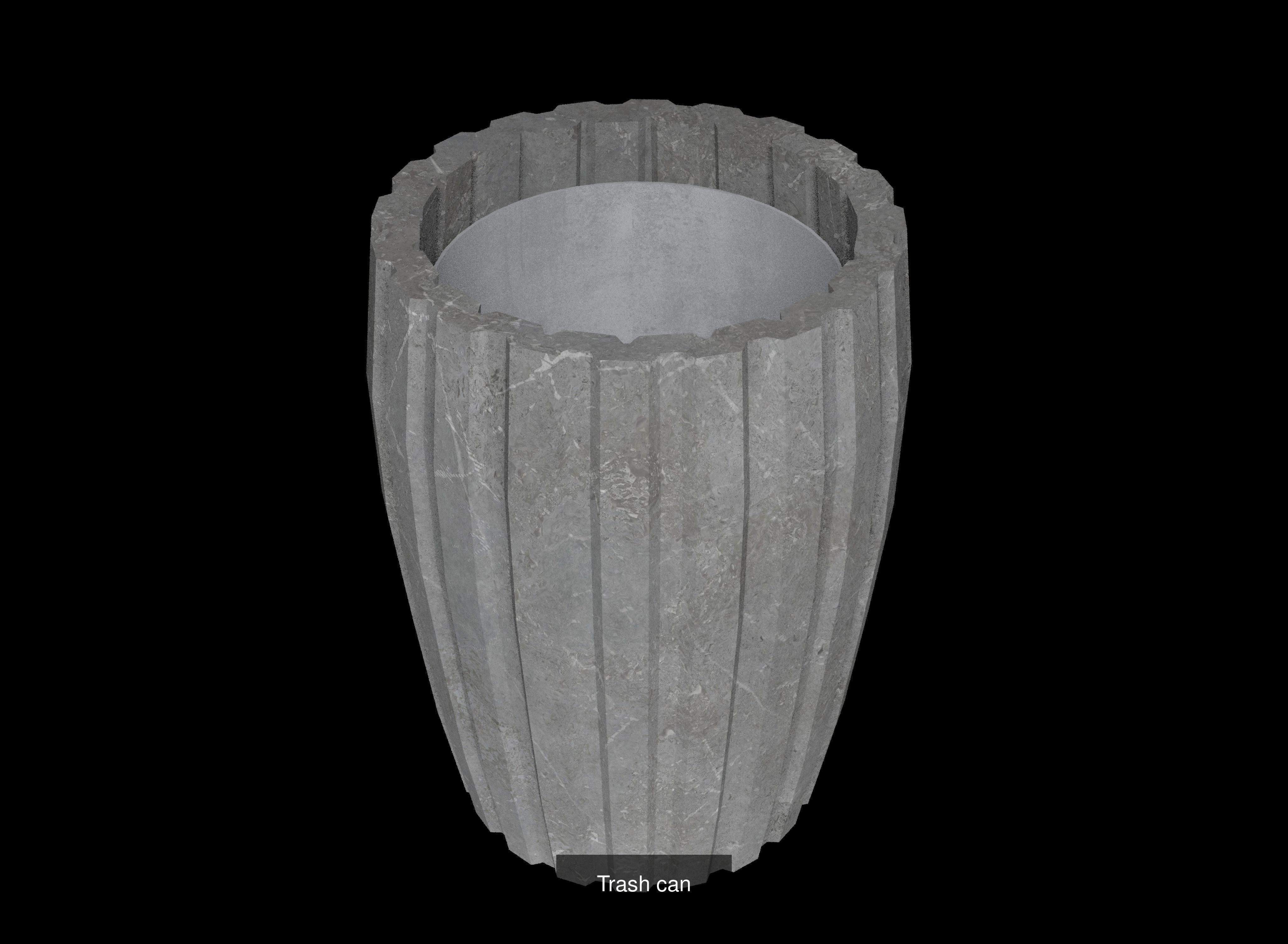 Trash can 3D Model Collection_4