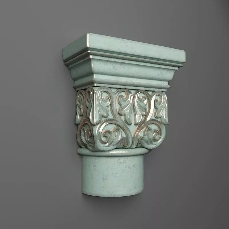 Capitol-3 ornate corbel on wall 3D print model_0
