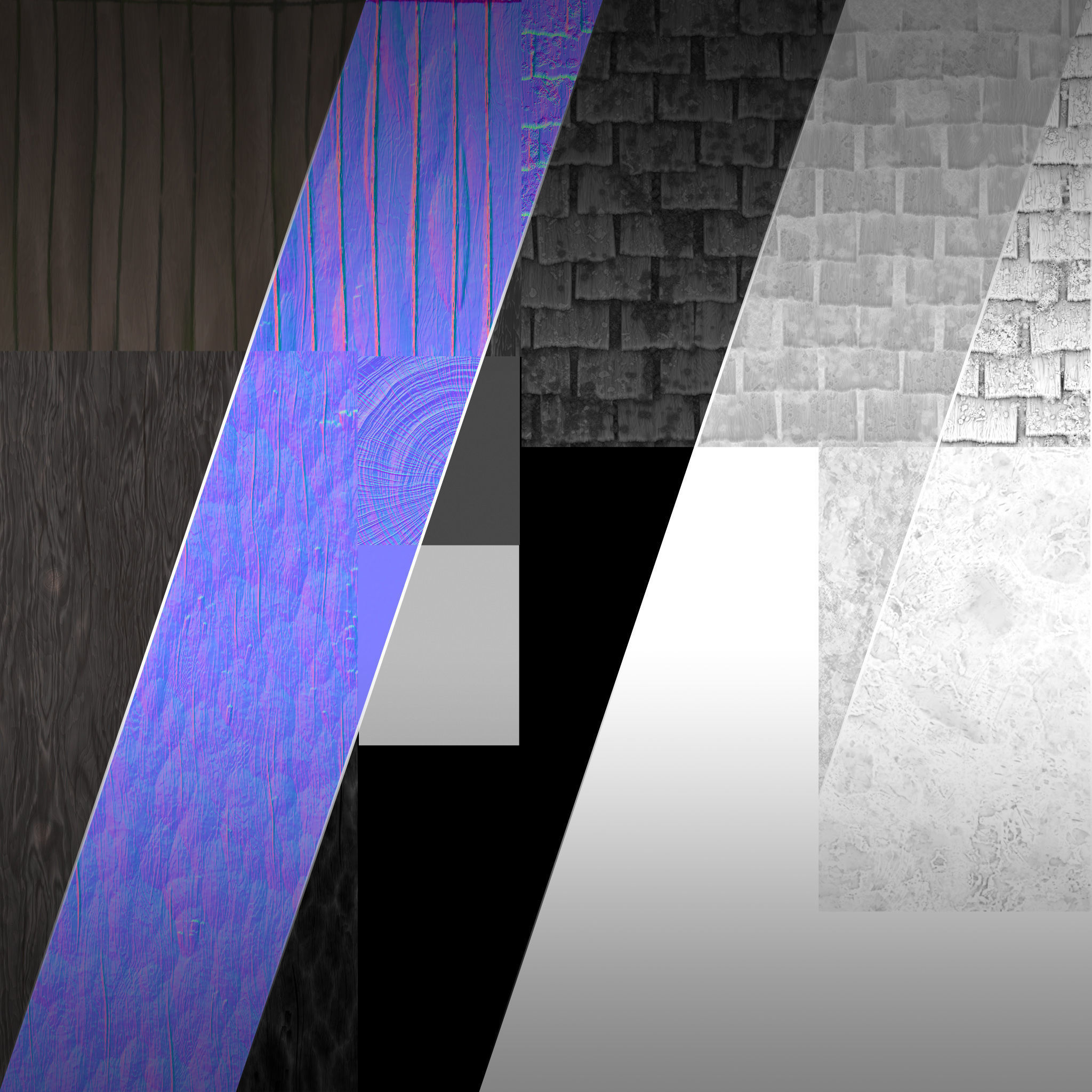 Tudor dormer Low-poly 3D model_17