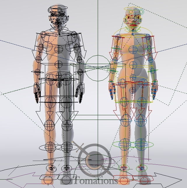 Blender Female Rigged Doll Low-poly 3D model_24