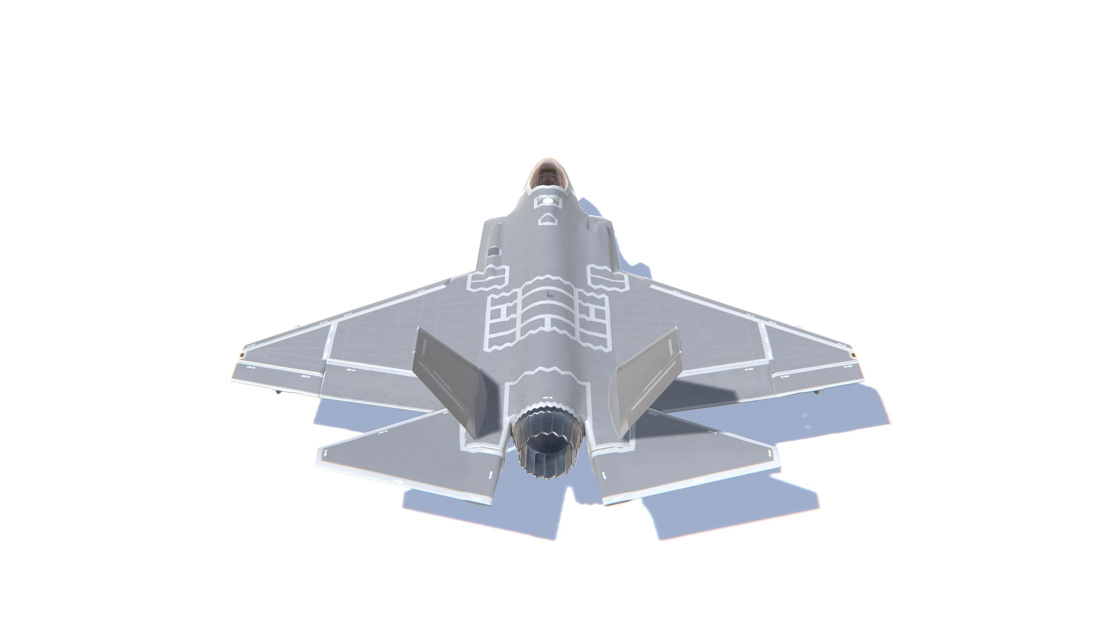 3D model F-35 Lightning Jet Fighter Aircraft VR / AR / low-poly | CGTrader