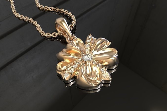 Bow pendant C0-3010090 3D print model