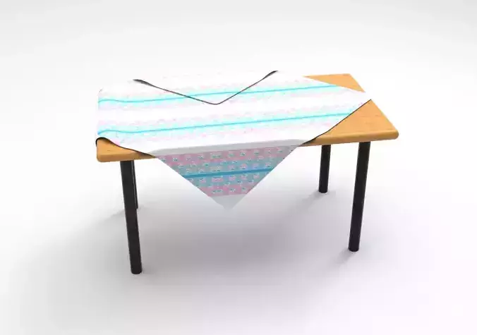 Cloth on table