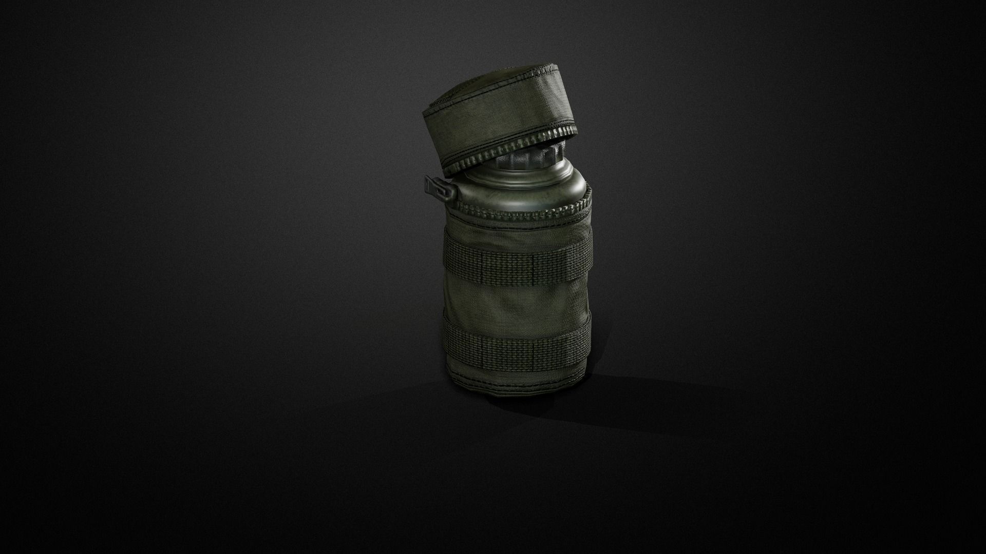 Bottle pouch Low-poly 3D model_8