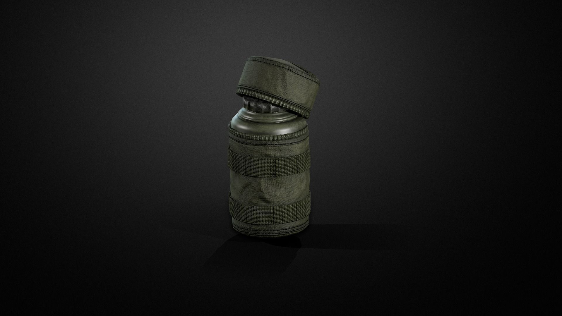 Bottle pouch Low-poly 3D model_7