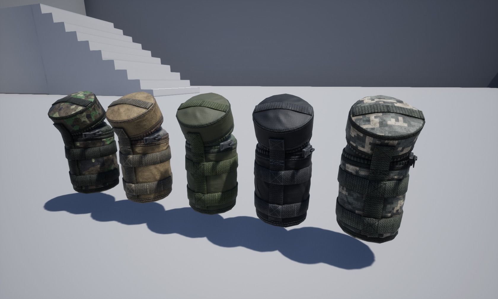 Bottle pouch Low-poly 3D model_4