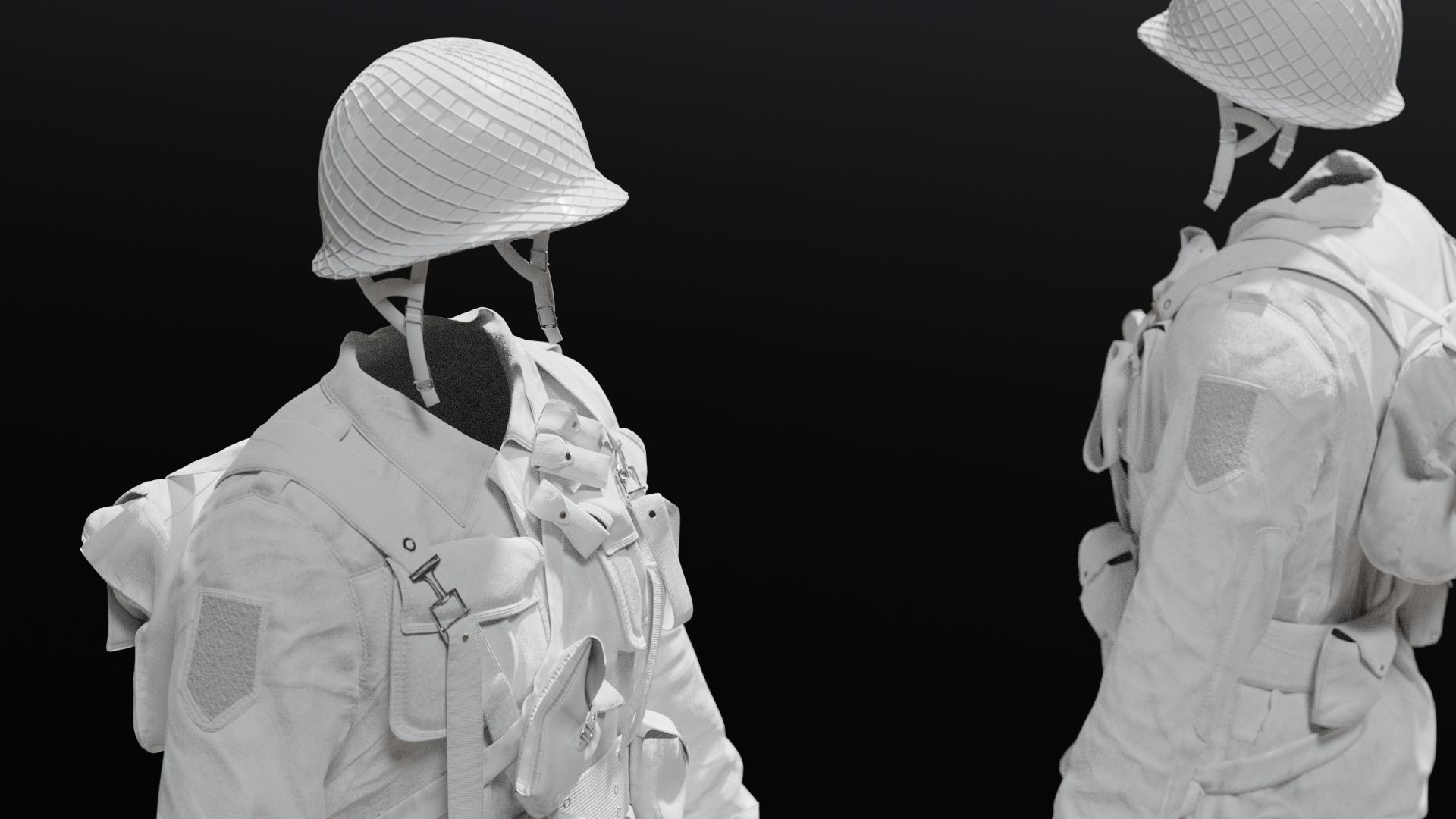 SOLDIER WWII USA 3D model_17