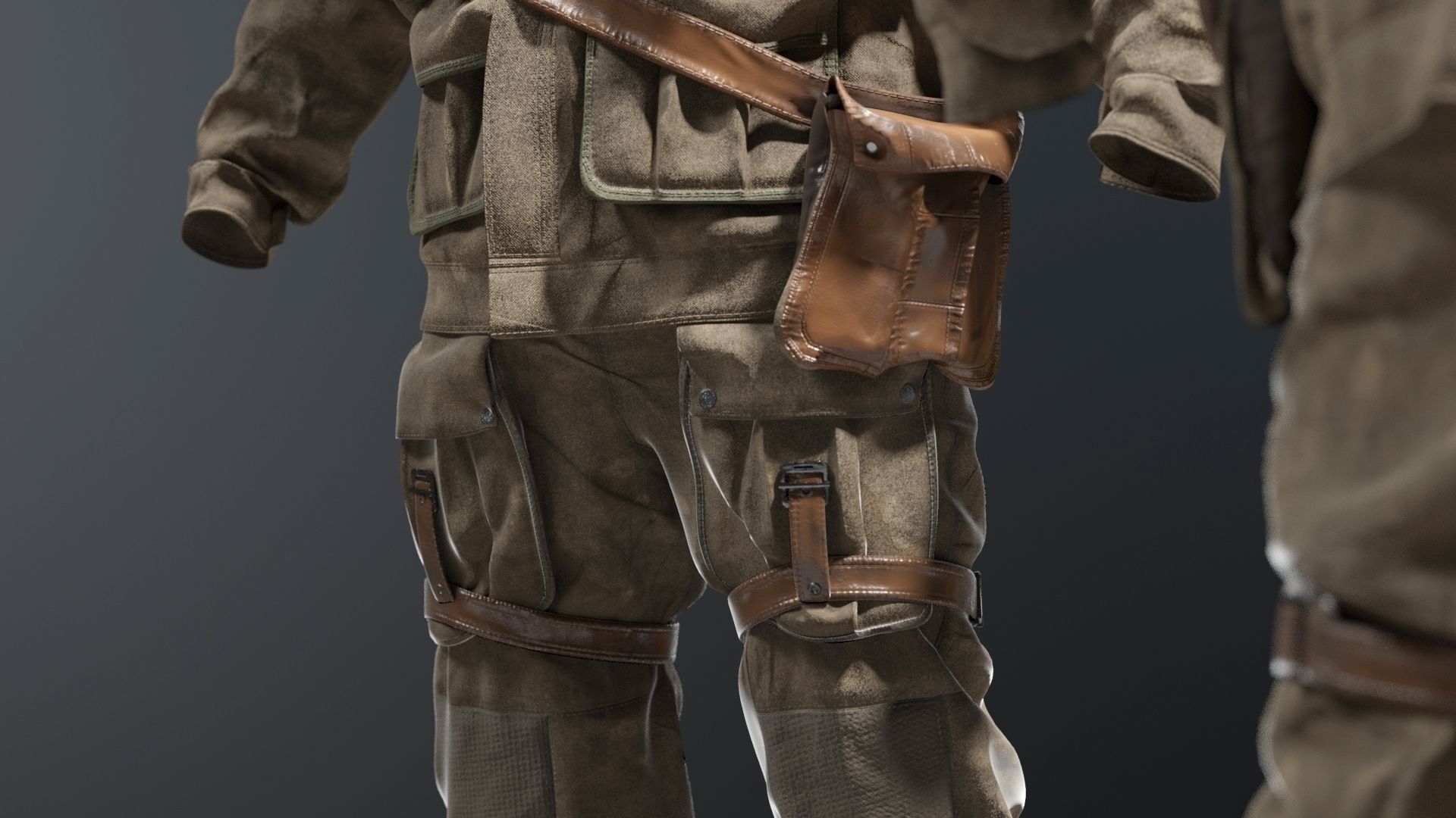 SOLDIER WWII USA 3D model_10